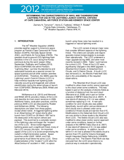 determining the characteristics of anvil and thunderstorm