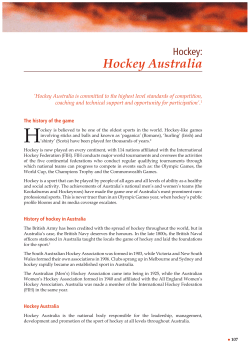 Hockey Australia - Australian Human Rights Commission