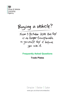 10. What are the current rules regarding the display of Trade plates?