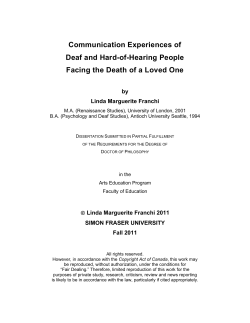 Communication Experiences of Deaf and Hard-of