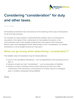 Considering ﬁconsiderationﬂ for duty and other taxes