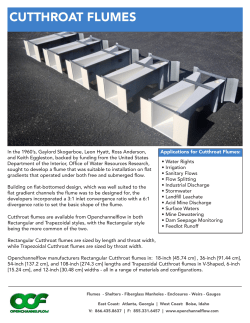 Openchannelflow Rectangular Cutthroat Flumes