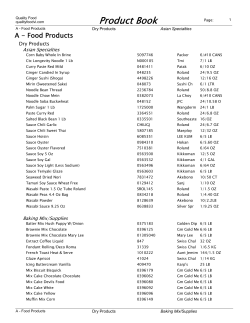 Food Products - Quality Food St Croix