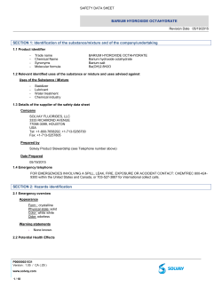 SECTION 1: Identification of the substance/mixture