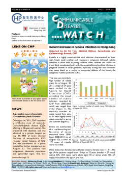 Communicable Diseases Watch Volume 8, Number 18, Week 35-36