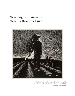 Teaching Latin America Teacher Resource Guide