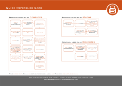 Quick Reference Card