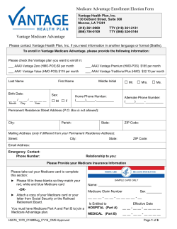 Enrollment Election Form