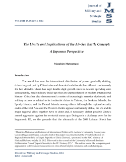 Print this article - Journal of Military and Strategic Studies