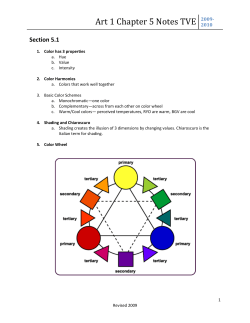 Art 1 Chapter 5 Notes TVE