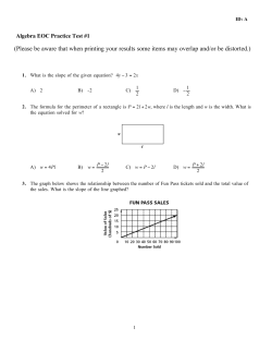 Alg EOC Practice #1(BEEP)