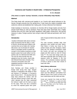Commerce and Taxation in South India