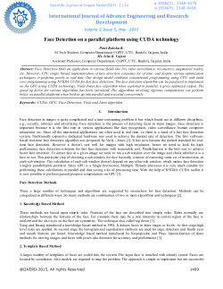 Face Detection on a parallel platform using CUDA