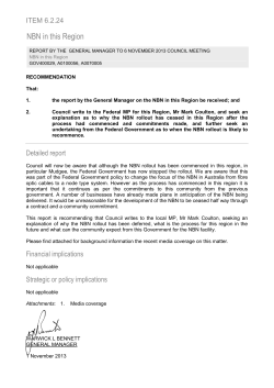 NBN in this Region - Mid-Western Regional Council
