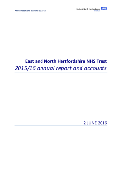 2015/16 annual report and accounts