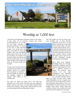 Worship at 7000 feet - The East Longmeadow United Methodist