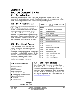 Section 4 Source Control BMPs