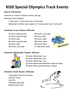 KISD Special Olympics Track Events
