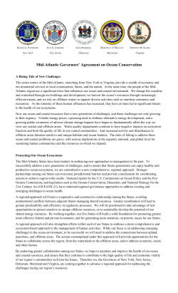 Mid-Atlantic Governors` Agreement on Ocean Conservation