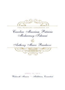 Caroline Marriam Patricia Modarressy-Tehrani