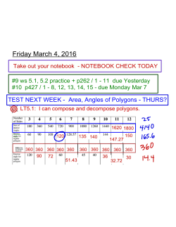 Friday Mar 4 Slides from class