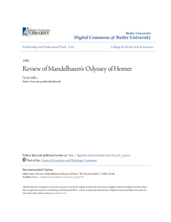 Review of Mandelbaum`s Odyssey of Homer