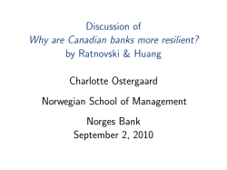 Discussant`s remarks