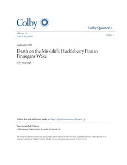 Death on the Missisliffi - Digital Commons @ Colby
