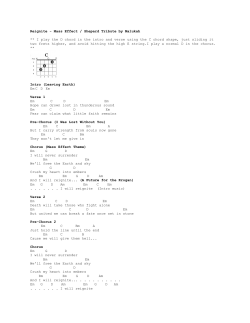 Chords &ndash; Malukah &ndash; Reignite