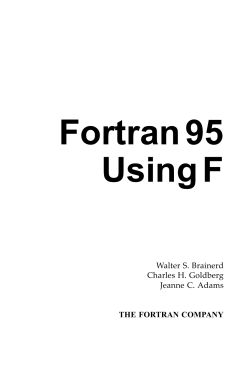 Fortran 95 Using F