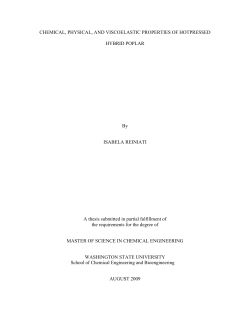 Chemical, Physical, and Viscoelastic Properties of Hotpressed