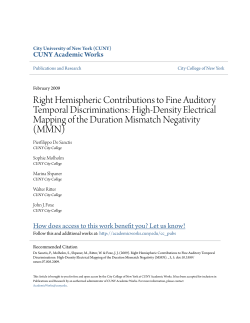 Right Hemispheric Contributions to Fine Auditory Temporal