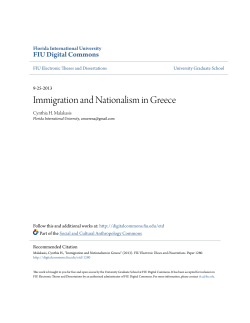 Immigration and Nationalism in Greece
