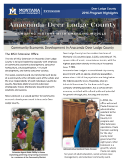 Deer Lodge - Montana State University Extension