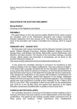 47-2 Parliament - Scottish Educational Review