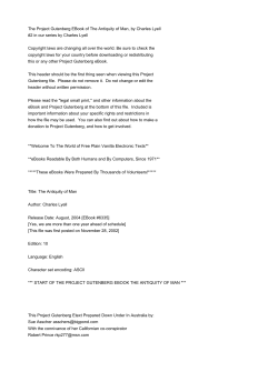 The Project Gutenberg EBook of The Antiquity of Man, by Charles