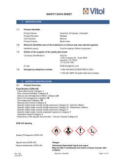 safety data sheet