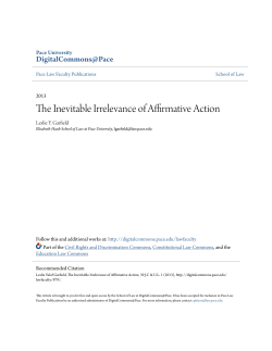 The Inevitable Irrelevance of Affirmative Action