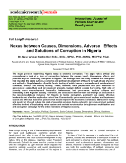 Nexus between Causes, Dimensions, Adverse Effects and Solutions