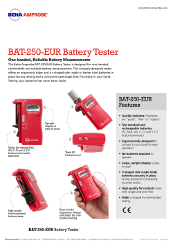 BAT-250-EUR Battery Tester