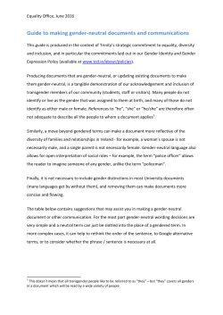 Guide to making gender-neutral documents and communications