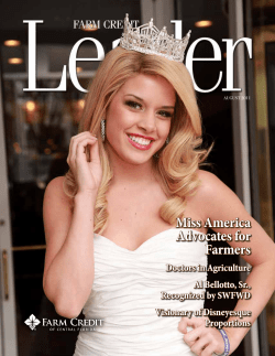 Miss America Advocates for Farmers