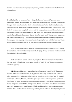 Interview with Grant Hackett