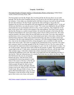 Iroquois - Earth Diver The Indian Peoples of Eastern America: A