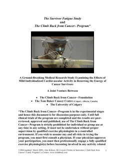 The Survivor Fatigue Study and The Climb Back from