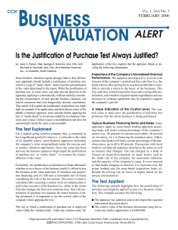 Is the Justification of Purchase Test Always