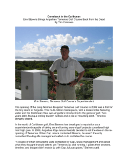 Comeback in the Caribbean Erin Stevens Brings Anguilla`s