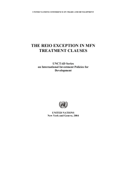 the reio exception in mfn treatment clauses