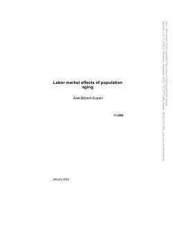 Labor market effects of population aging