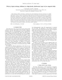 Effects of spin-exchange collisions in a high-density alkali